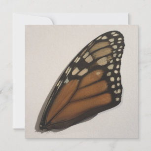 Monarch Butterfly Vinge på Papper Julkort