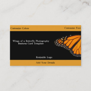 Monarch Butterfly Vinge Visitkort