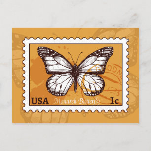 Monarch Butterfly Vykort