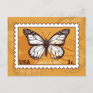 Monarch Butterfly Vykort