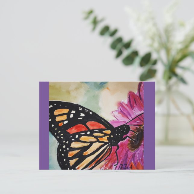 Monarch Butterfly-vykort Vykort (Stående Fram)
