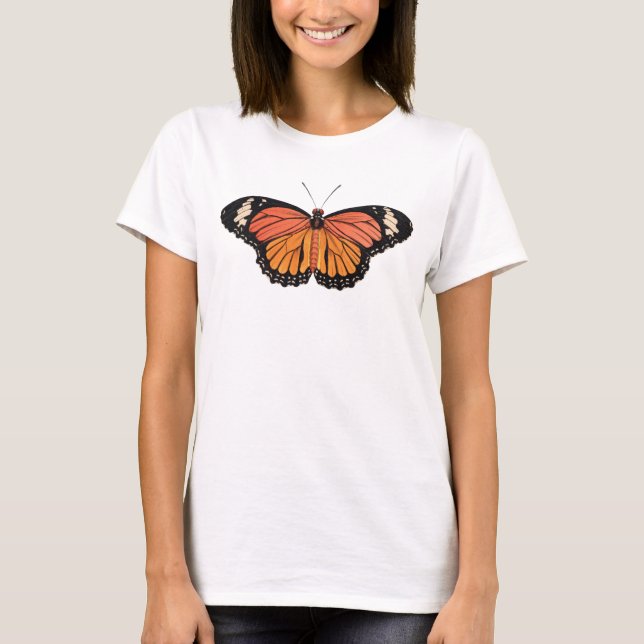 Monarch Butterfly Women's Basic T-shirt (Framsida)