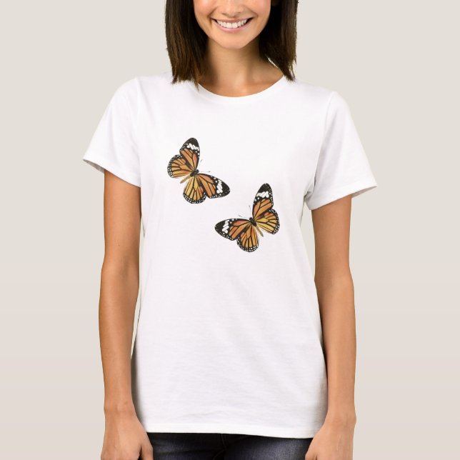 Monarch Butterfly Women's Basic T-shirt (Framsida)