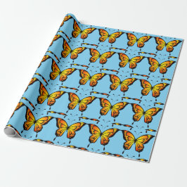 Monarch Butterfly Wrapping Paper Presentpapper