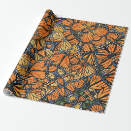 Monarch Butterfly Wrapping Papprare Presentpapper