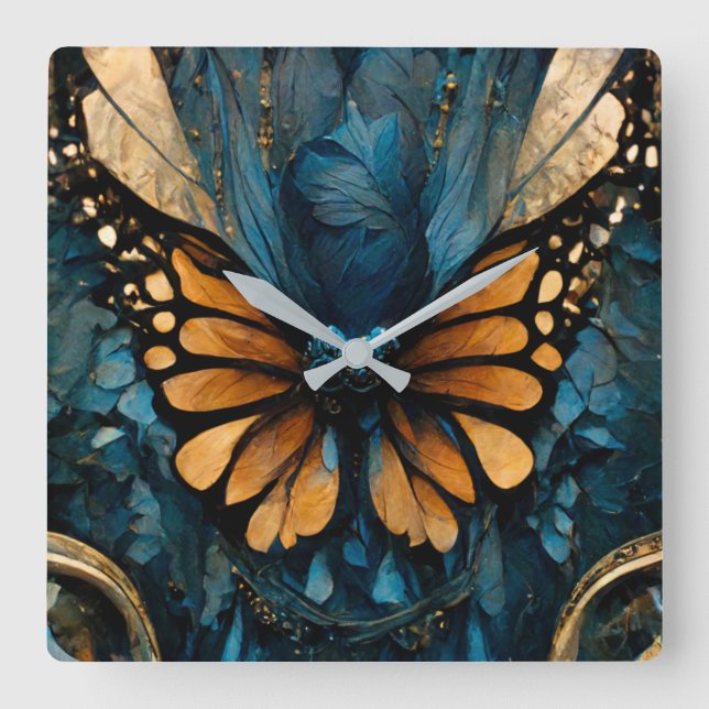 Monarch Firande Wall Clock Fyrkantig Klocka (Framsida)