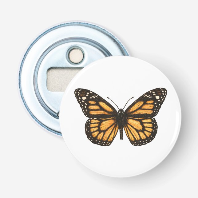 Monarch-fjäril Flasköppnare (Framsidan)