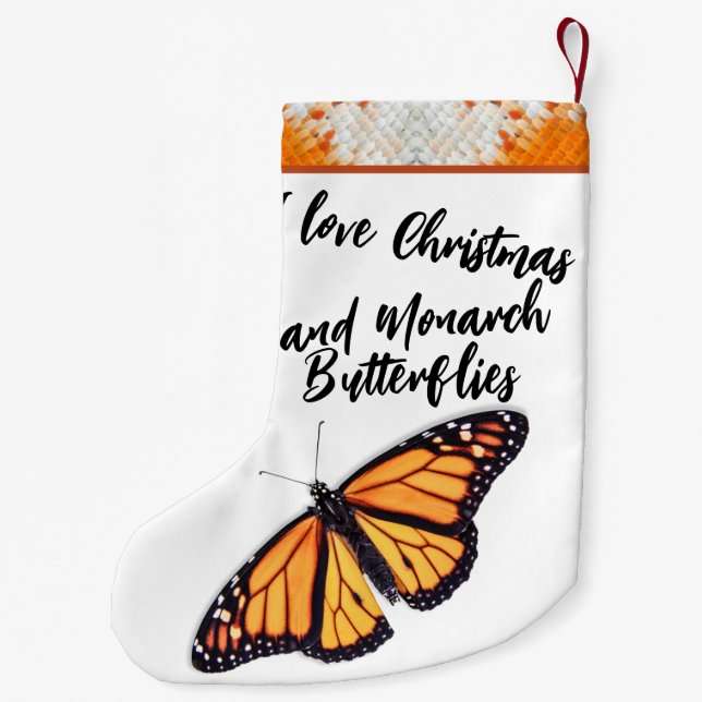Monarch-fjäril Liten Julstrumpa (Baksidan)