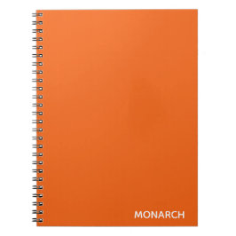 Monarch-fjäril orange färg namn anteckningsbok