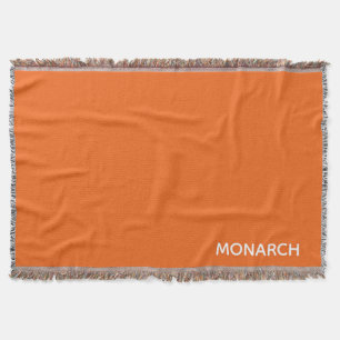 Monarch-fjäril orange färg namn filt