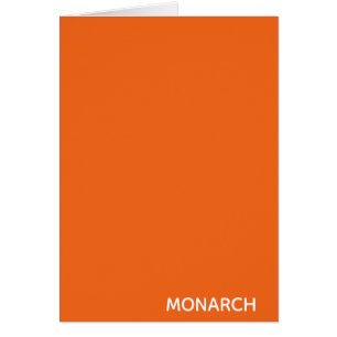 Monarch-fjäril orange färg namn hälsningskort