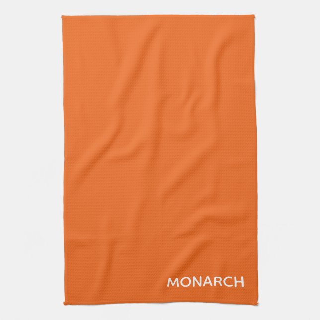 Monarch-fjäril orange färg namn kökshandduk (Vertikal)
