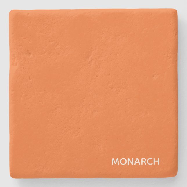 Monarch-fjäril orange färg namn stenunderlägg (Framsidan)