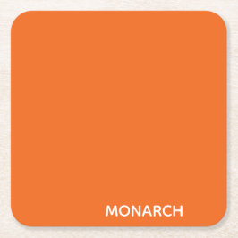 Monarch-fjäril orange färg namn underlägg papper kvadrat