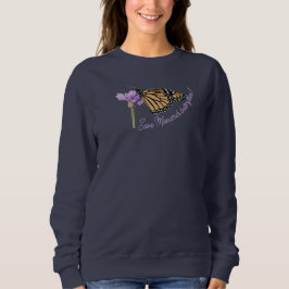 Monarch-fjäril, på blomma. t shirt