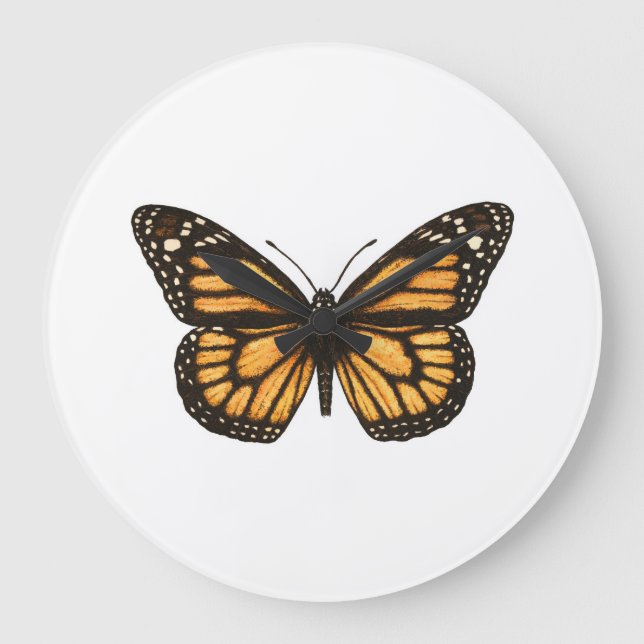 Monarch-fjäril Stor Klocka (Framsida)