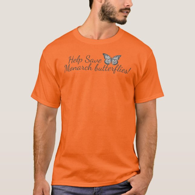 Monarch-fjäril t-shirt (Framsida)
