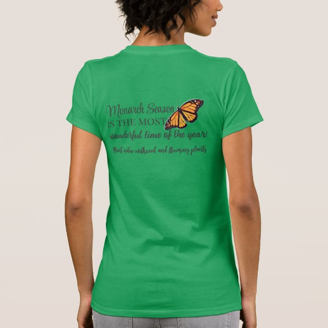 Monarch-fjäril T Shirt (Baksida)