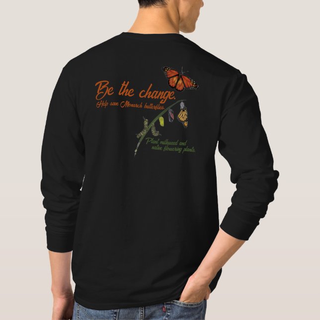 Monarch-fjäril T Shirt (Baksida)