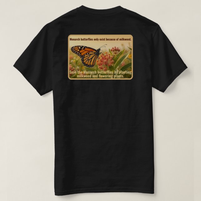 Monarch fjäril T-Shirt (Design baksida)