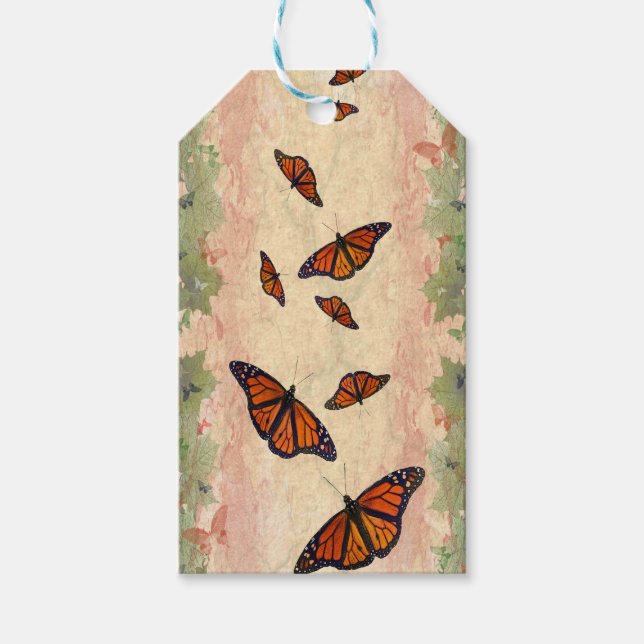 Monarch Garden Gift Märkres Presentetikett (Framsidan)