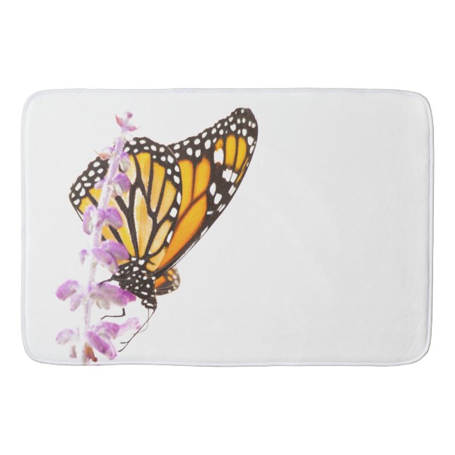 Monarch gick på lavender badrumsmatta (Framsidan)