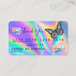 Monarch Holograph Tack Modern Kredit Card Visitkort