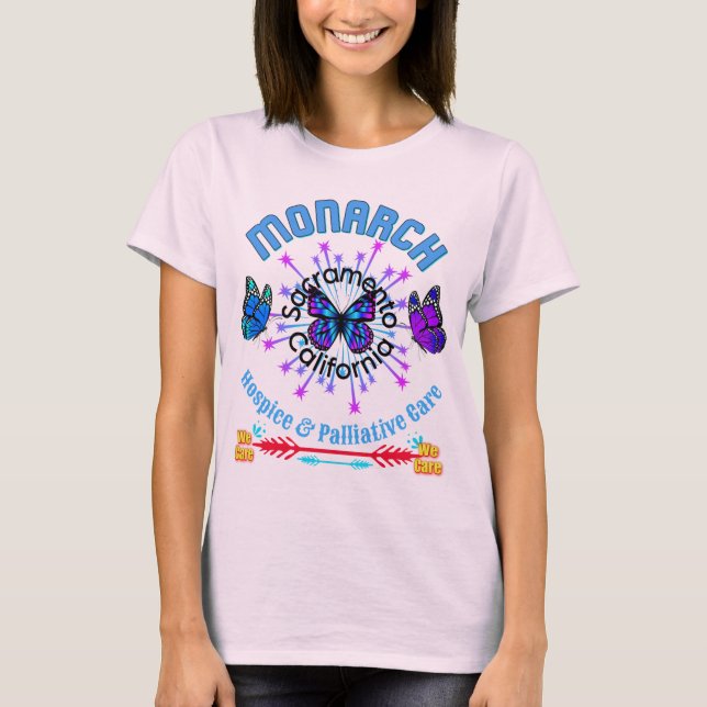 Monarch Hospice and Pallaitive Care T-Shirt (Framsida)