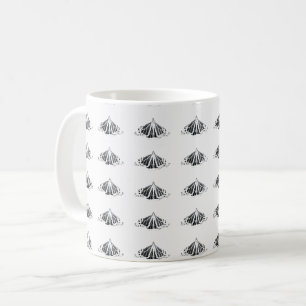 Monarch-kontur överallt kaffemugg
