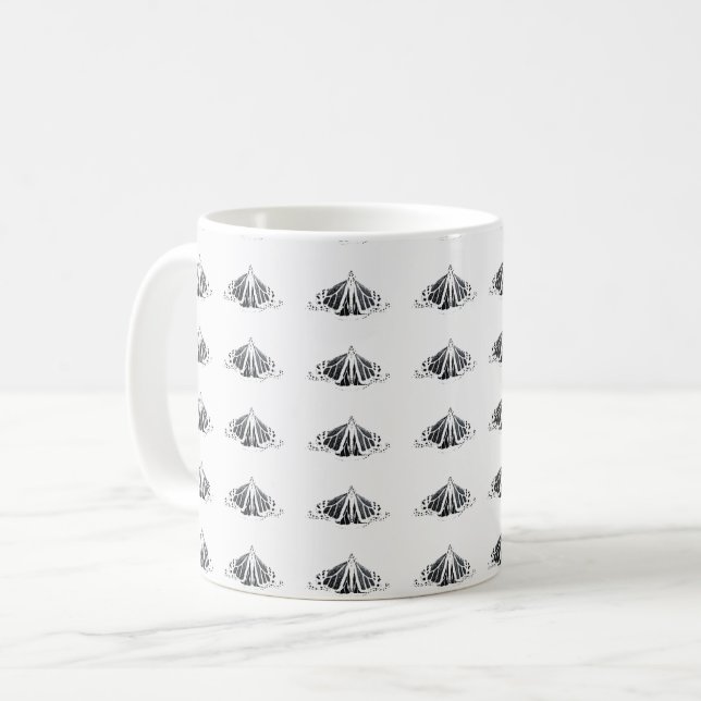 Monarch-kontur överallt kaffemugg (Framsida vänster)