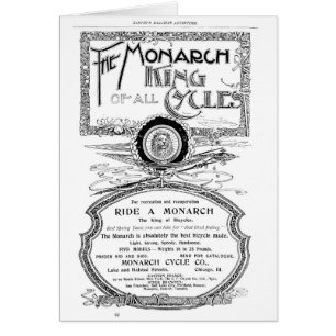 Monarch Kung i alla cykler Hälsningskort