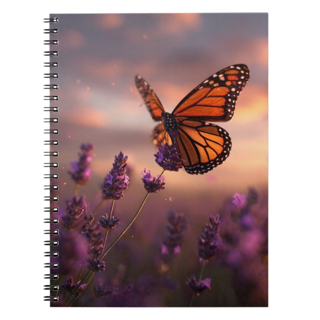 Monarch Lavender glöd bärbar dator Anteckningsbok (Framsidan)