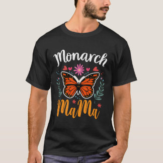 Monarch-Mamma-blommor-gåva till Mor Da T Shirt