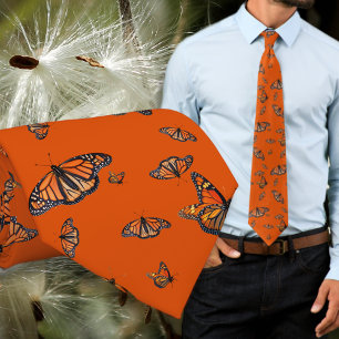 Monarch Mönster Orange Fjärilar Slip Slips
