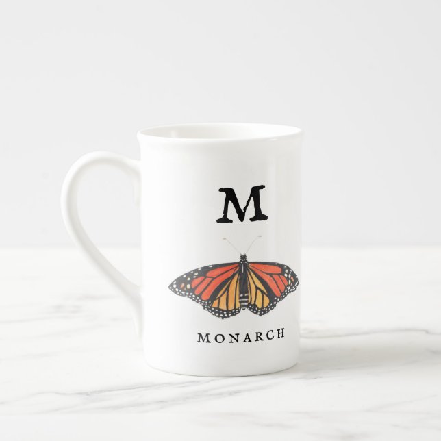Monarch och Ladybug Benporslin Mugg (Vänster)