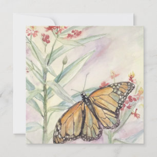 Monarch och Milkweed Inbjudningar