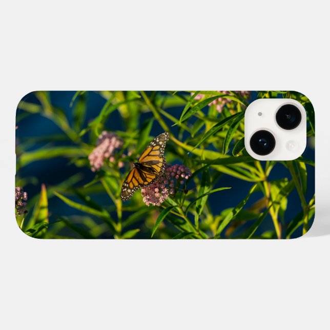 Monarch och Milkweed iphone case (Baksida (horisontell))