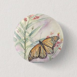 Monarch och Milkweed Knapp