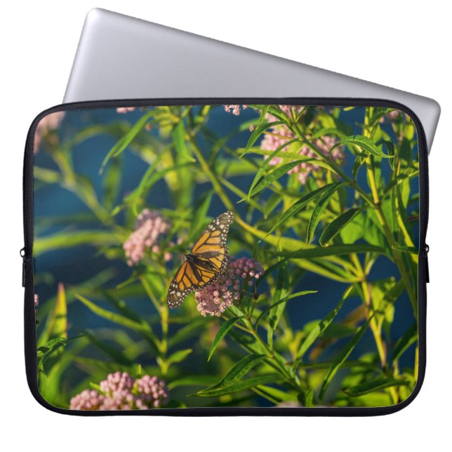 Monarch och Milkweed Laptop Fodral (Framsidan)