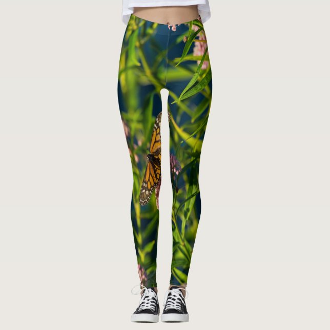 Monarch och Milkweed Leggings (Framsida)