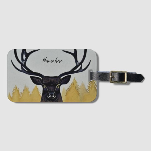 Monarch of the Glen - Scottish Stag Bagagebricka (Framsida horisontal)