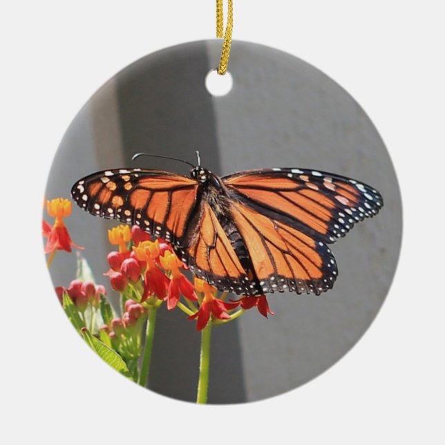 Monarch-ornament Julgransprydnad Keramik (Framsidan)