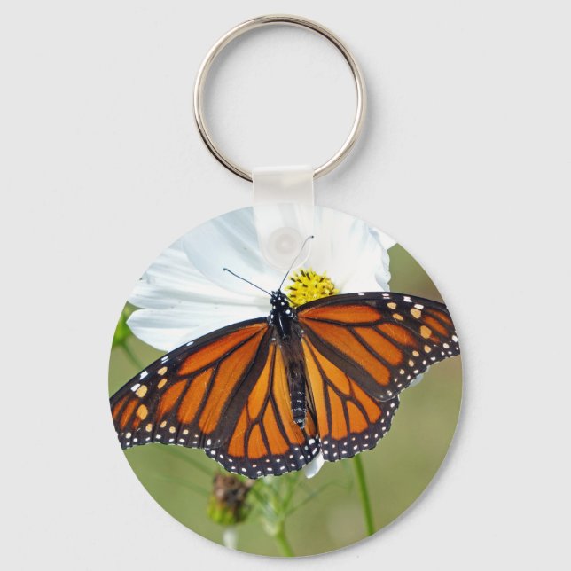 Monarch på Cosmos Nyckelring (Framsida)