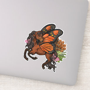 Monarch Pixie Horse Pegasus Klistermärken