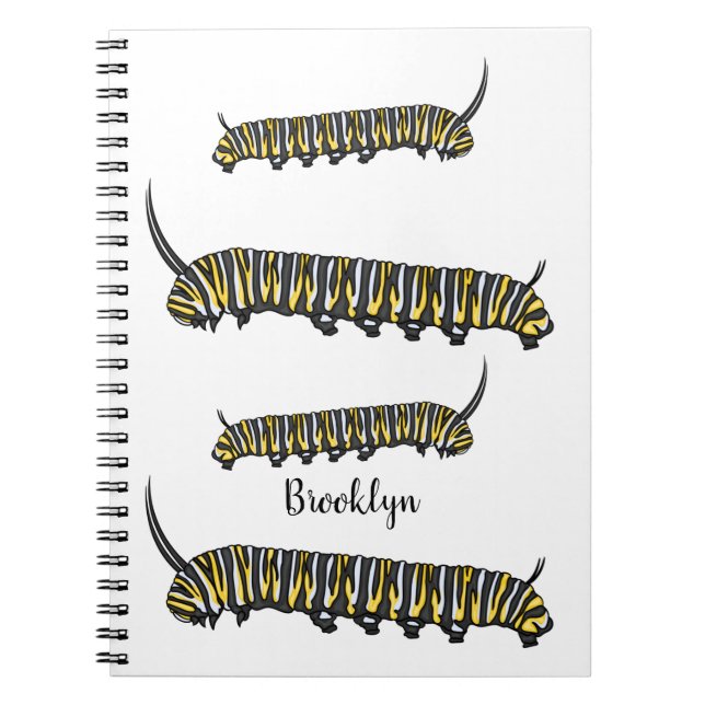 Monarch-tecknad-illustration Anteckningsbok (Framsidan)