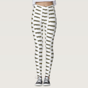 Monarch-tecknad-illustration Leggings