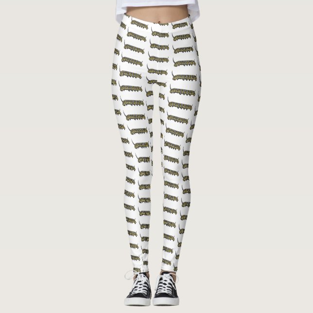 Monarch-tecknad-illustration Leggings (Framsida)