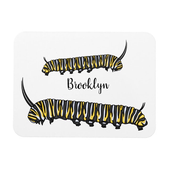 Monarch-tecknad-illustration Magnet (Horisontell)