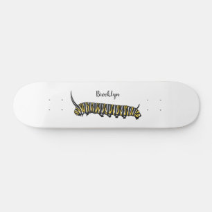 Monarch-tecknad-illustration  mini skateboard bräda 18,5 cm
