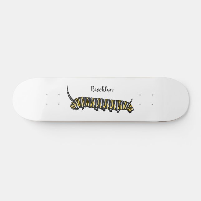 Monarch-tecknad-illustration  mini skateboard bräda 18,5 cm (Horz)